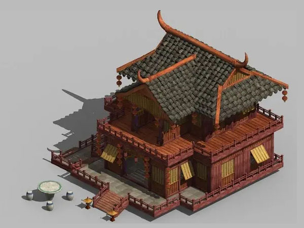 古建筑沙盤模型